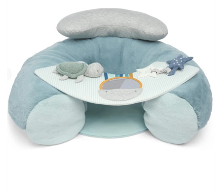 Mamas & Papas Sit & Play Baby Floor Seat - Welcome to the World Blue
