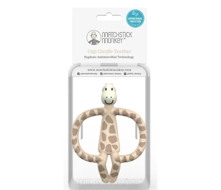 Matchstick Monkey Animal Teether - Giraffe Anti Microbial