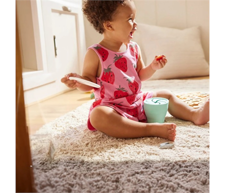 Munchkin C'est Silicone Snack Catcher With Lid - Mint