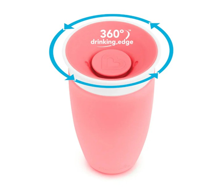 Munchkin Miracle 360 Sippy Cup 296ml - Pink