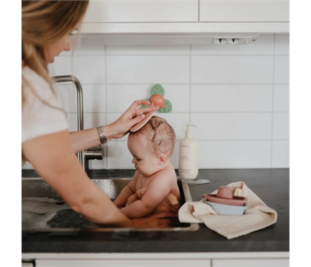 Mushie - Cradle Cap Brush - Blush/Shifting Sand