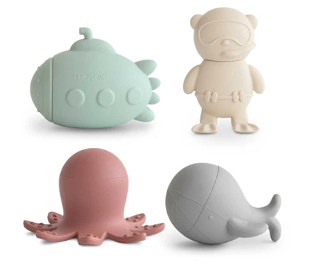 Mushie - Sea Life Bath Plat Set