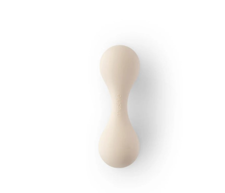 Mushie - Silicone Baby Rattle Toy - Shifting Sand