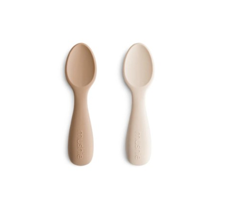 Mushie - Starting Spoon - Natural / Shifting Sand
