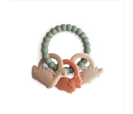 Mushie - Teething Rings - Dino