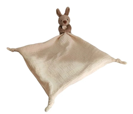 Petite Vous JoJo The Kangaroo Baby Comforter Beige Muslin Cool