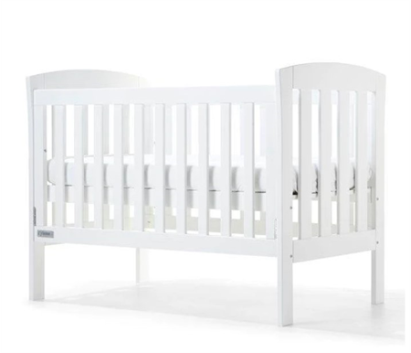 Seena Elba Dropside Cot - White