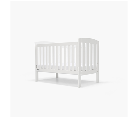 Seena White Elba Cot and Mattress Package