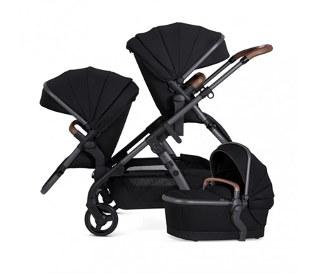 Silver Cross Wave 3 ( Including Bass & Second Tandem Seat) Licorice Bonus Free Buffet or Gourmet Highchair & Free Bassinet Stand Limited Stock