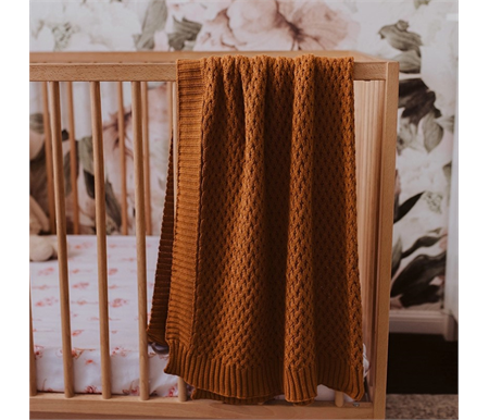 Snuggle Hunny Kids Diamond Knit Baby Blanket - Bronze