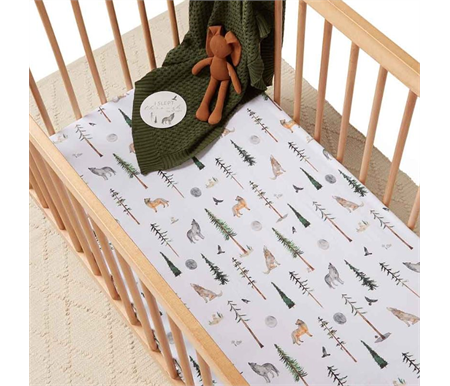 Snuggle Hunny Kids Fitted Cot Sheet - Alpha Australia