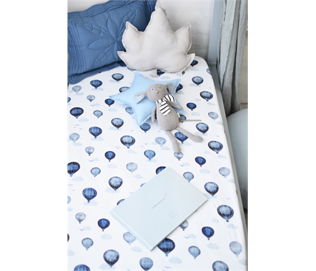 Snuggle Hunny Kids Fitted Cot Sheet - Cloud Chaser Australia