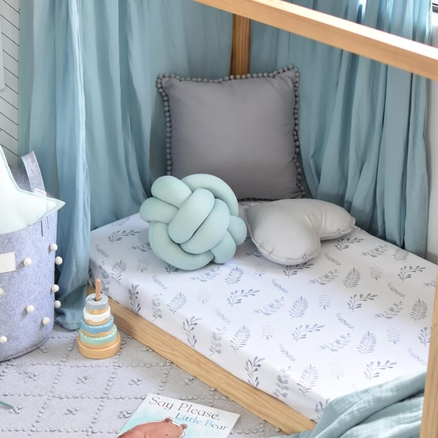 Snuggle Hunny Kids Fitted Cot Sheet - Wild Fern Australia