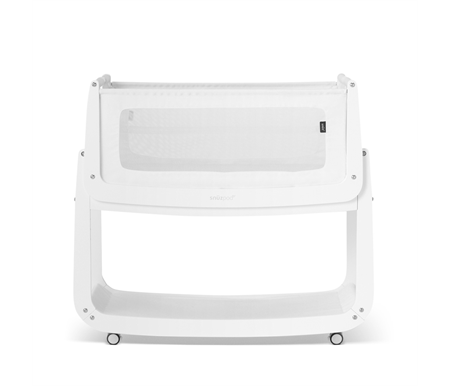 SnuzPod5 Co-Sleeping Rocking Bassinet - White Black Friday Deal - FREE 3pce Bedding Set Rose Spots OR Cloud