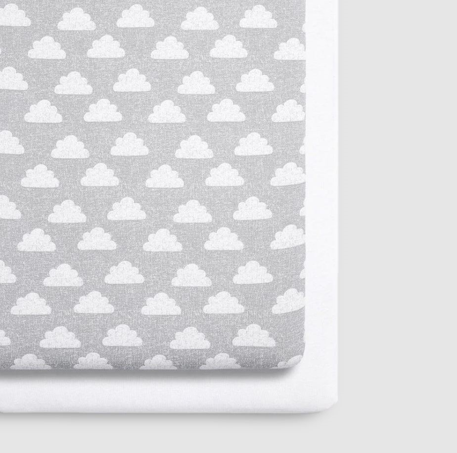 Snuzpod 2pk Fitted Sheets Cloud Australia