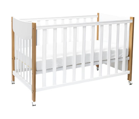 Sweet Pea Lucas Compact Cot Sandstone & Compact Foam Mattress (1200-600) LAST ONE DISPLAY