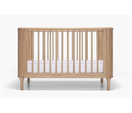 Tasman Eco Willow Cot - Sandstone And Mattress