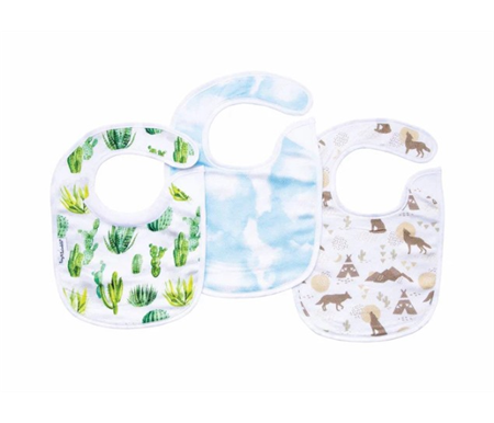 Tiny Twinkle - Kaffle - Feeder Bib - Cacti Set of 3