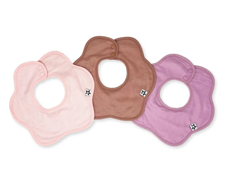 Tiny Twinkle - Kaffle - Roundabout Bib 3 Pack - Pink Set