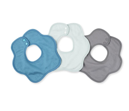 Tiny Twinkle - Kaffle - Roundabout Bib 3 Pack - Slate Set