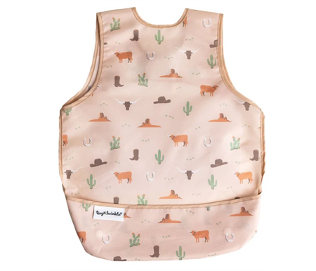 Tiny Twinkle - Mess-proof Apron Bib - Cowboy