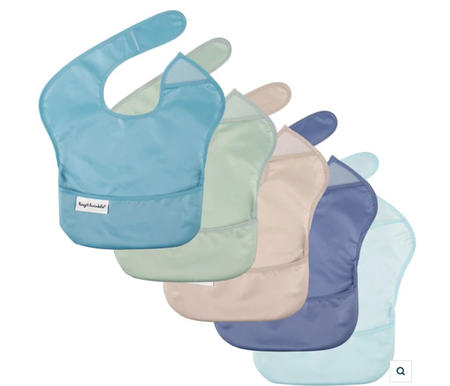 Tiny Twinkle - Mess-proof Easy Bib 5 Pack - Boy Set