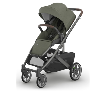 UPPAbaby CRUZ V3 Meadow Green/Graphite Frame/Chestnut Leather (Evelyn)