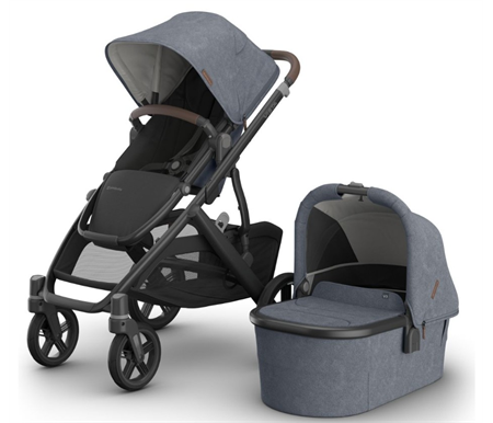 UPPAbaby VISTA V3 with Bassinet Julian Bonus Free Upper Adaptors 