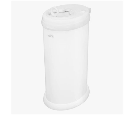Ubbi Diaper Pail - Matte White - Incoming End Sep