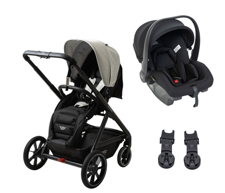 Valco Baby ARK Stroller - Cloud + BPod Lite + Capsule Adaptors + Caddy + Bottle Holder