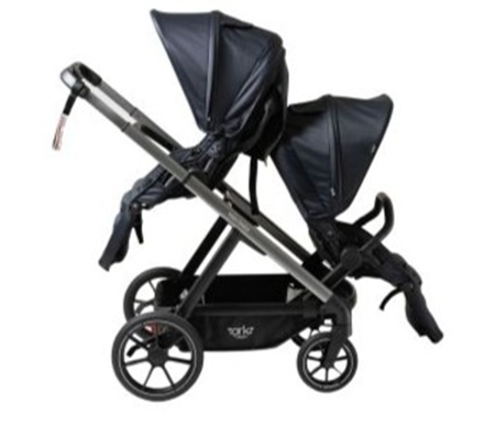 Valco Baby ARK Stroller - Onyx + Joey Seat + Caddy + Bottle Holder 