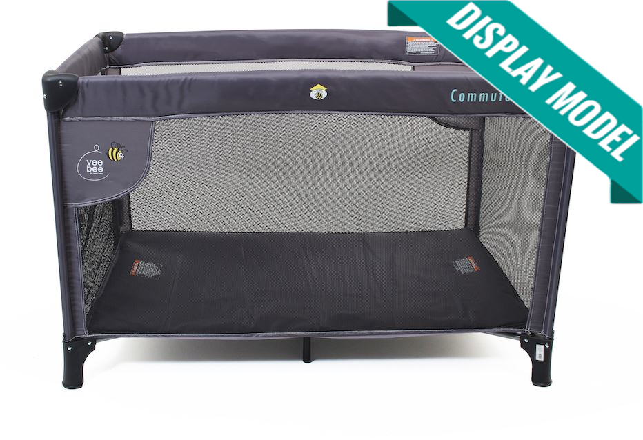 VeeBee Commuter Portacot Charcoal Australia