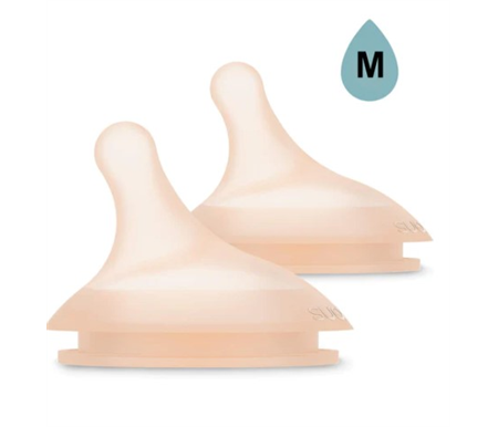Zero Zero Silcone Teat x 2 - Medium Flow 3M+