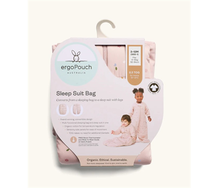 ergoPouch  Sleep Suit  Bag 2.5 Tog 3-12M - Daisies