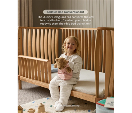 ergoPouch - Ellska Skye Cot Conversion Piece - Beech Timber - Natural