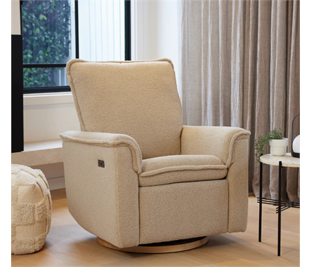 iL Tutto Louie Electric Recliner - Taupe Teddy